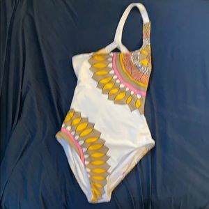 Trina Turk One Shoulder monokini swimsuit